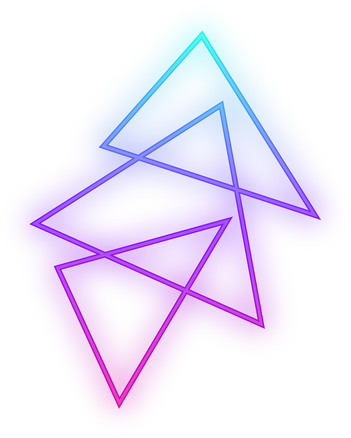 neon triangle element